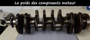 Photo / Menu vers le poids des composants du moteur PY