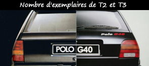 Photo / menu vers l'article sur le nombre de Polo G40 T2 et T3 produites