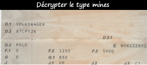 Photo / menu comment décrypter le type mine